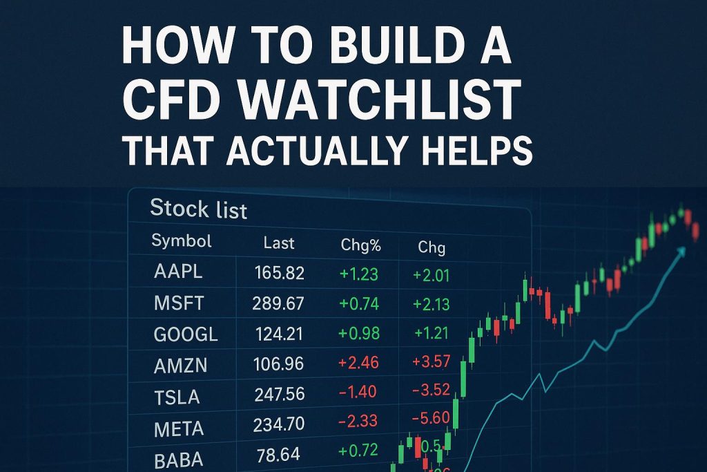 How to build a CFD watchlist that actually helps