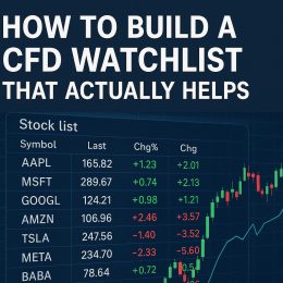 How to build a CFD watchlist that actually helps